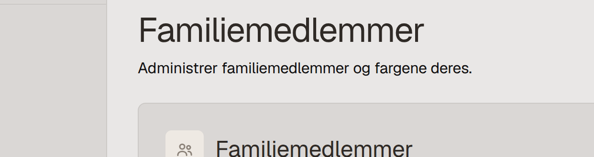 Legg til familiemedlemmer
